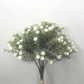 White Frosted Gyp Bundle 30cm