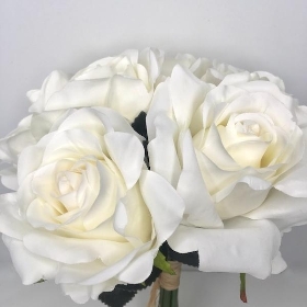 Pale Ivory Rose Bundle 30cm