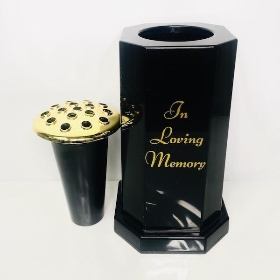 Black In Loving Memory Pot 33cm