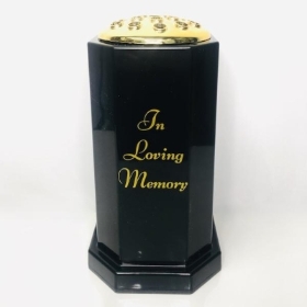 Black In Loving Memory Pot 33cm