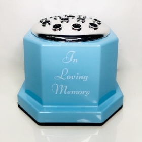 Baby Blue In Loving Memorial Pot 15cm