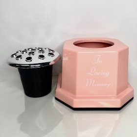 Baby Pink In Loving Memorial Pot 15cm