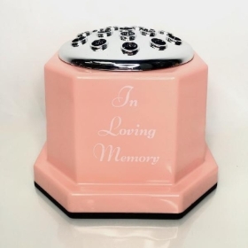 Baby Pink In Loving Memorial Pot 15cm