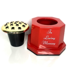 Red In Loving Memorial Pot 15cm