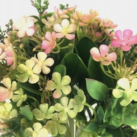 Pink Waxflower And Foliage Bundle 28cm