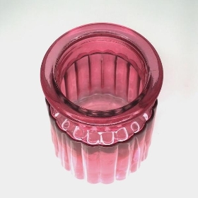 Pink Glass Oscar Vase 12cm