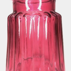 Pink Glass Oscar Vase 12cm