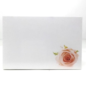 Peach Rose Floral Small Florist Cards x 50