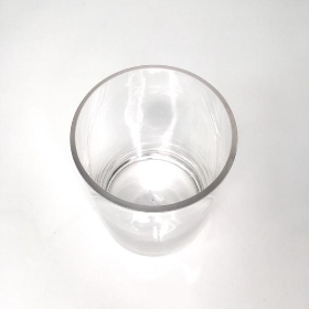 Clear Glass Cylinder Vase 15cm