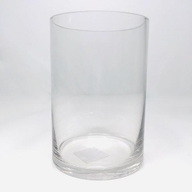 Clear Glass Cylinder Vase 15cm