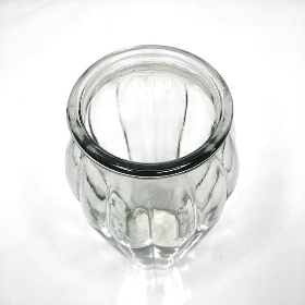 Clear Glass Lucille Vase 20cm