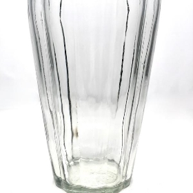 Clear Glass Lucille Vase 20cm