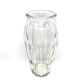 Clear Glass Lucille Vase 20cm