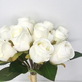 Ivory Rosebud Bundle 30cm