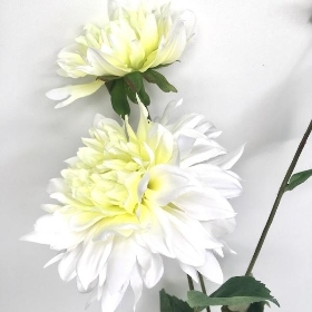 White Dahlia Spray 76cm