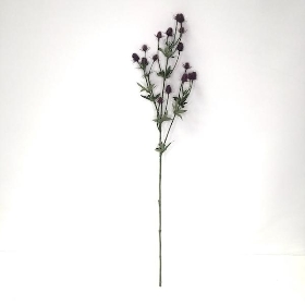 Purple Thistle Spray 80cm