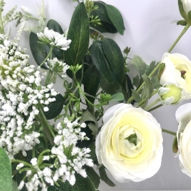 Ranunculus And Astilbe In Bottle 55cm