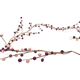 Pink Plum Berry Garland 150cm