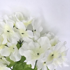 White Hydrangea Bush 35cm