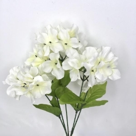 White Hydrangea Bush 35cm