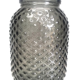 Grey Glass Lola Vase 12cm