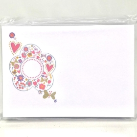 Flower Heart Small Florists Card Pack Of 50