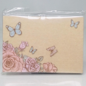 Butterflies And Roses Small Florists Card Pack Of 50