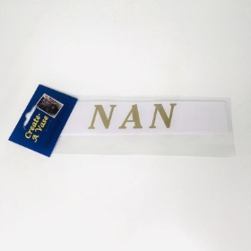 Gold Vinyl Letters NAN