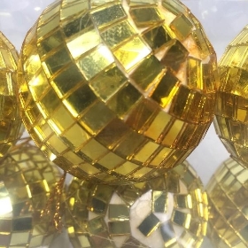 Gold Disco Balls 6cm x 6