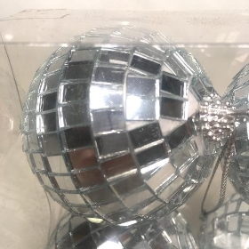 Silver Disco Balls 6cm x 6