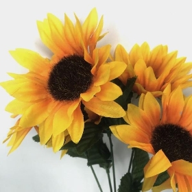 Yellow Sunflower Bush 32cm