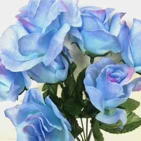 Pale Blue Garden Rose Bush 33cm