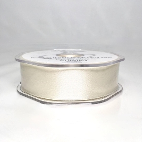 Ivory Satin Ribbon 25mm