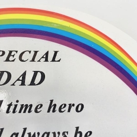 Dad Rainbow Memorial 14.5cm