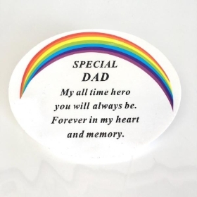 Dad Rainbow Memorial 14.5cm