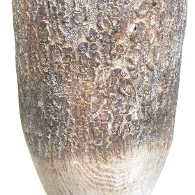 Stone Carved Yew Vase 18cm