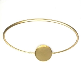 Gold Hoop Candle Holder 30cm