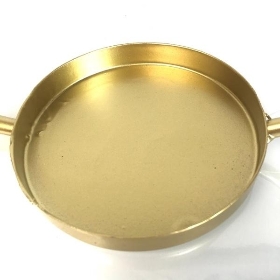 Gold Hoop Candle Holder 30cm