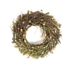 Natural Twig Wreath 30cm