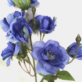 Blue Garden Spray Rose 70cm