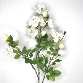 Ivory Garden Spray Rose 70cm