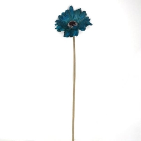 Teal Gerbera 54cm