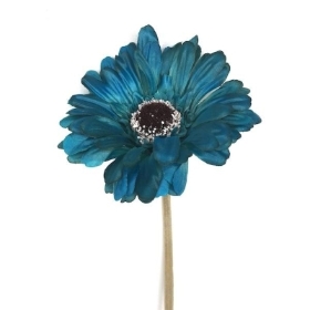 Teal Gerbera 54cm