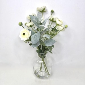 Ranunculus Mix in Bottle Vase 42cm