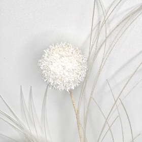 White Glitter Pom Pom 75cm