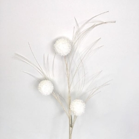 White Glitter Pom Pom 75cm