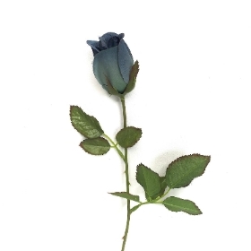 Dusky Blue Rosebud 42cm