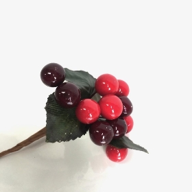 Cranberry Berry Cluster 11cm