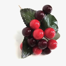 Cranberry Berry Cluster 11cm