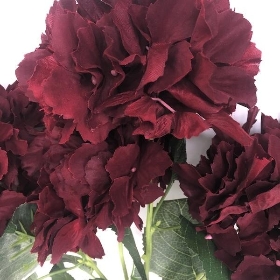 Burgundy Autumn Hydrangea 53cm